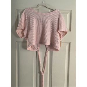 Aeropostale Tie Front Crop Top Size XL